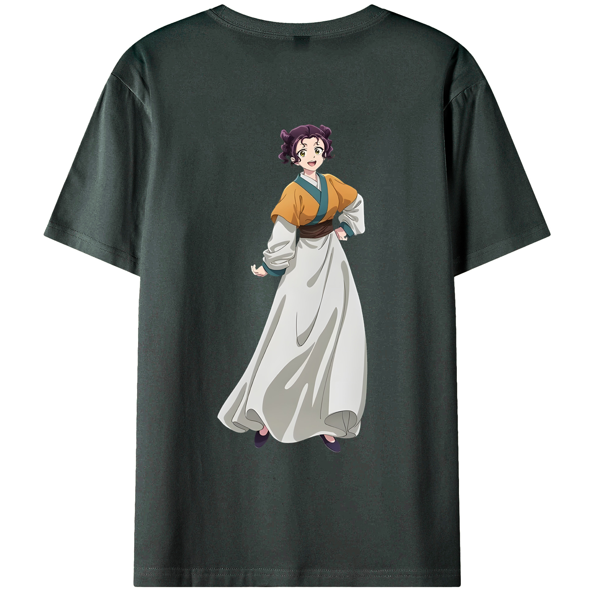 （画像用） 薬屋のひとりごと The Apothecary Diaries 綿100％ メンズ半袖Tシャツ（バックプリント） 通気性